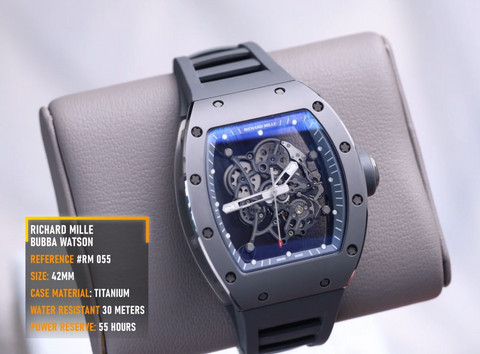 "Boutique Grey" Richard Mille Bubba Watson RM-055 with Openwork dial.