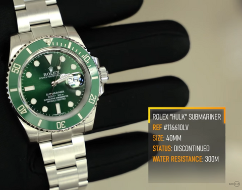 Rolex Submariner "The Hulk" stainless steel with green bezel and dial Reference# 116610LV