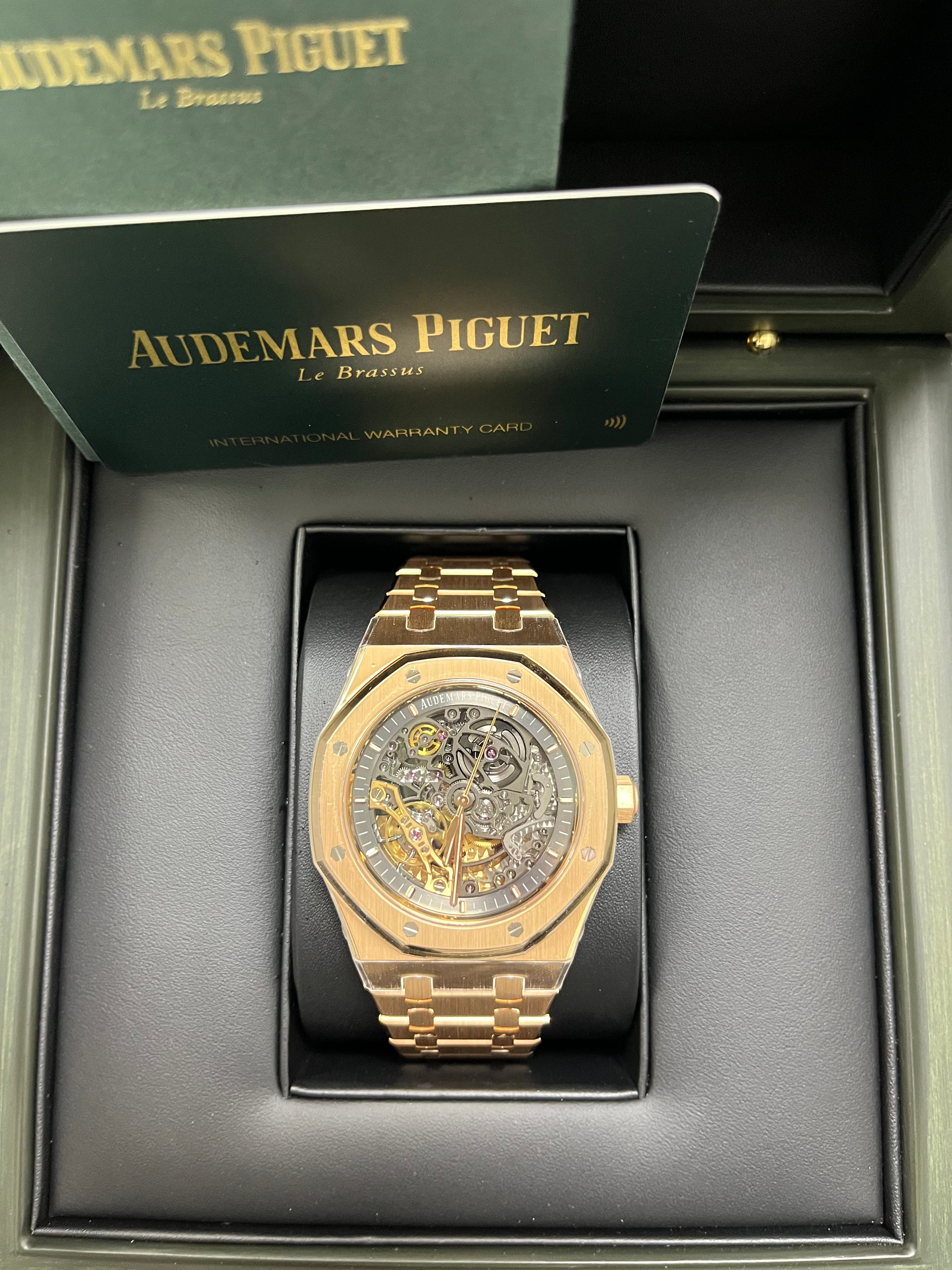 Audemars Piguet Royal Oak Rose Gold 41mm Double Balance Wheel Openwork Skeleton (Ref # 15407OR.OO.1220OR.01) - Image 3