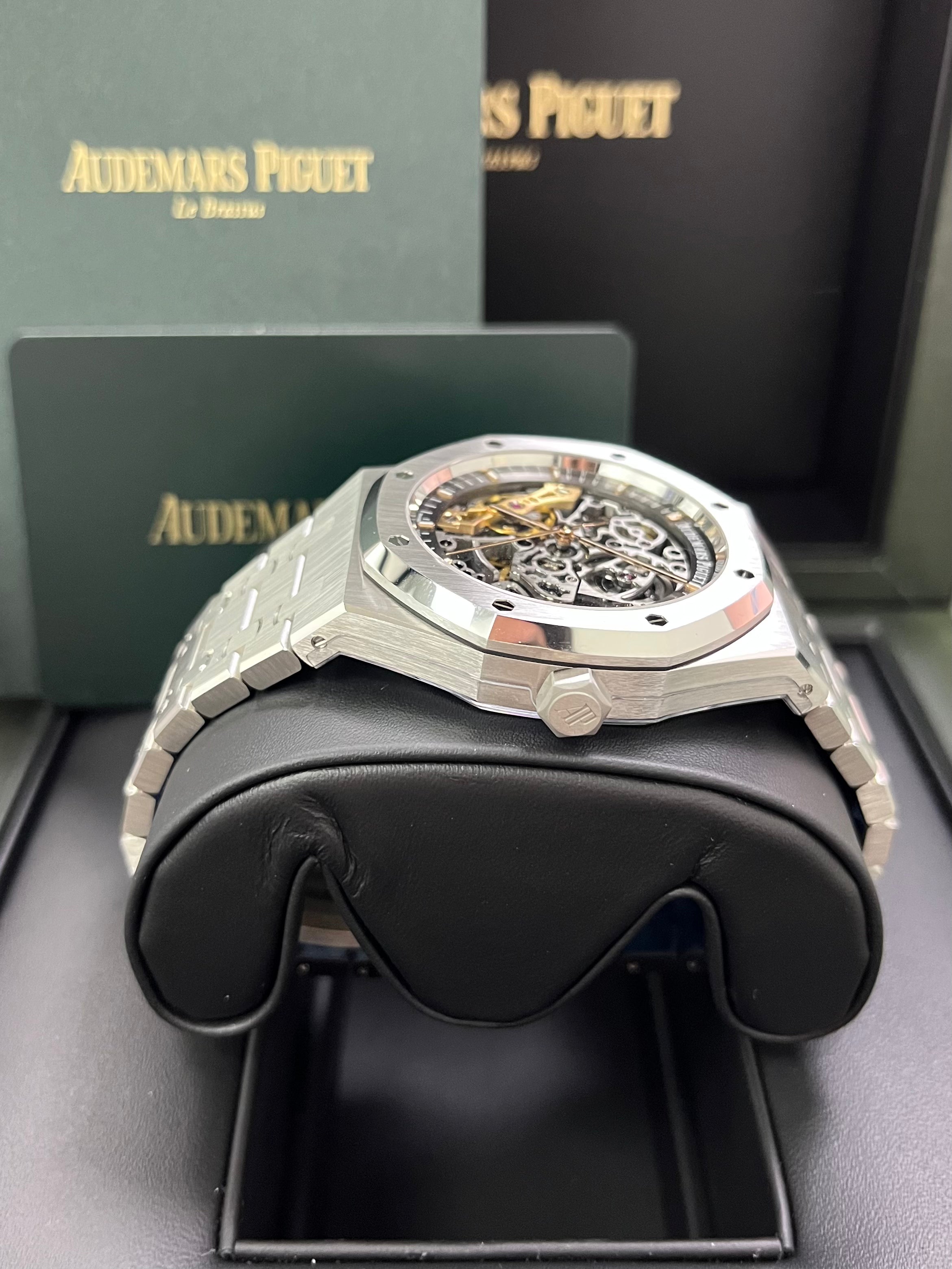 Audemars Piguet Royal Oak Double Balance Wheel Openwork/ Stainless Steel/ Skeleton Dial (Ref#15407ST.OO.1220ST.01) - Image 3