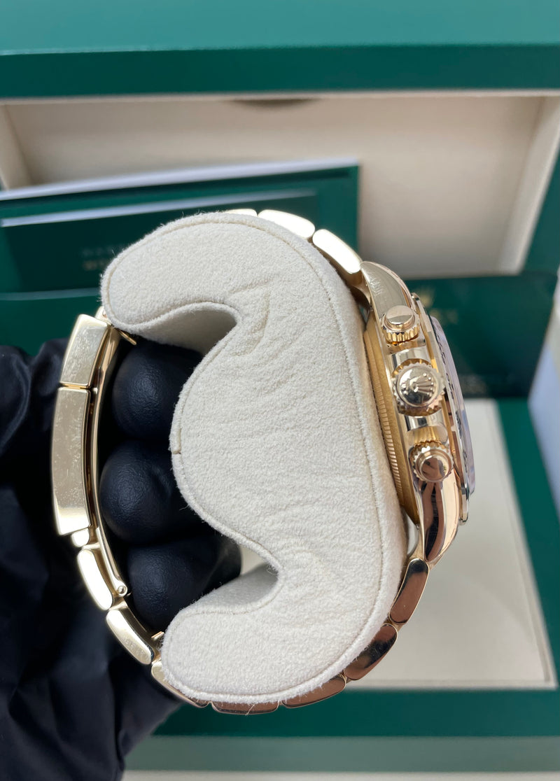 Rolex Yellow Gold Cosmograph Daytona 40 Watch - White Index Dial (Ref # 116508)
