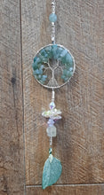 Load image into Gallery viewer, Green Aventurine Tree Of Life Dream Catcher