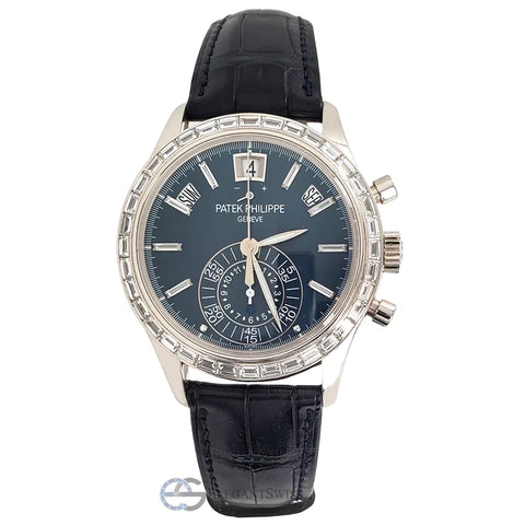 Patek Philippe 5961P 001 Complications Annual Calendar Chronograph Watch Box Papers