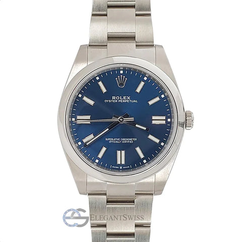 Rolex Oyster Perpetual 41mm 124300 Blue Dial Stainless Steel Watch 2022 