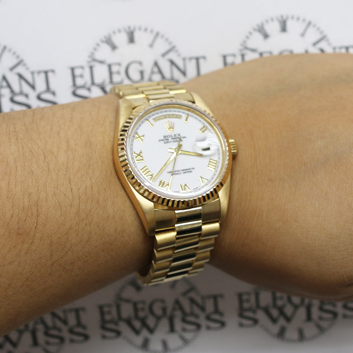 rolex 18238 white dial