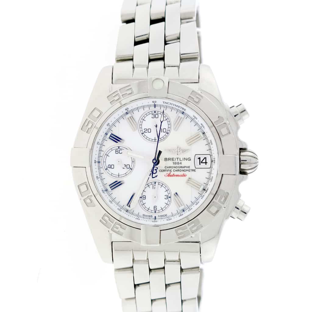Breitling Chrono Galactic Original White Index Dial 39MM Automatic Sta ...