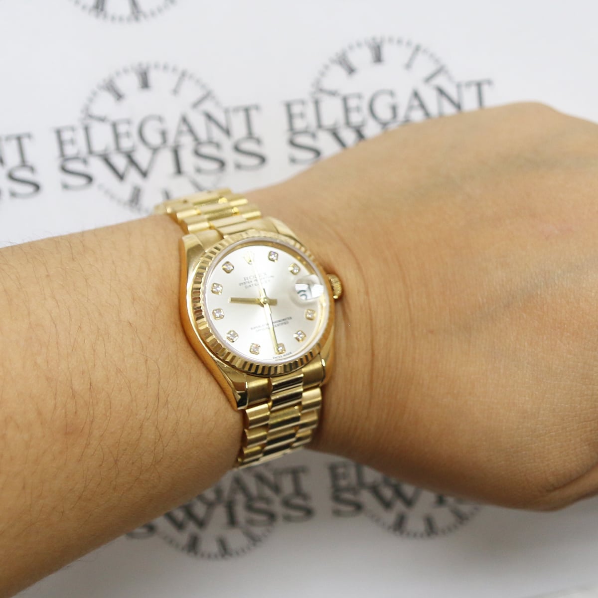 rolex 31mm gold president