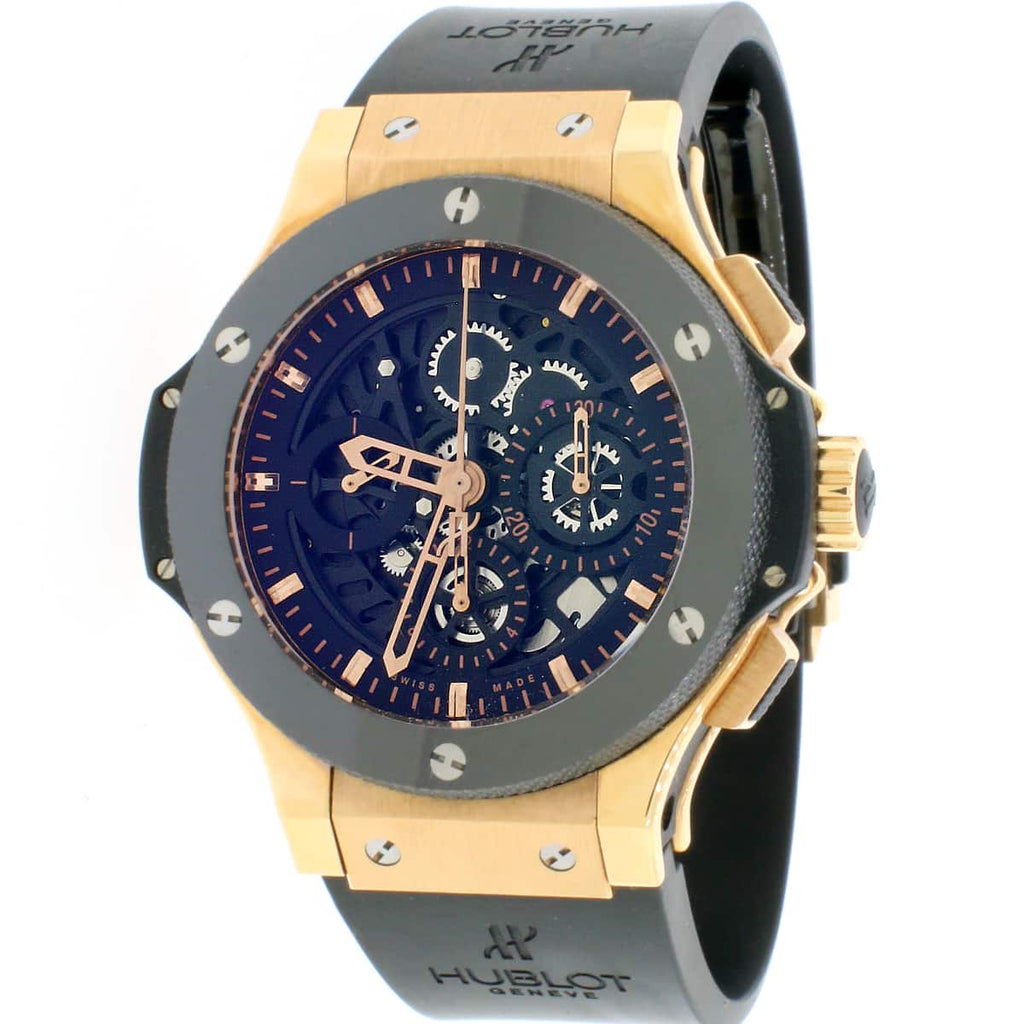 Hublot Aero Big Bang Skeleton Rose Gold Ceramic 44mm Chronograph Watch ...