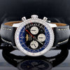 Breitling Navitimer 01 Chronograph 43MM Black Dial Automatic Stainless Steel Mens Watch AB0120