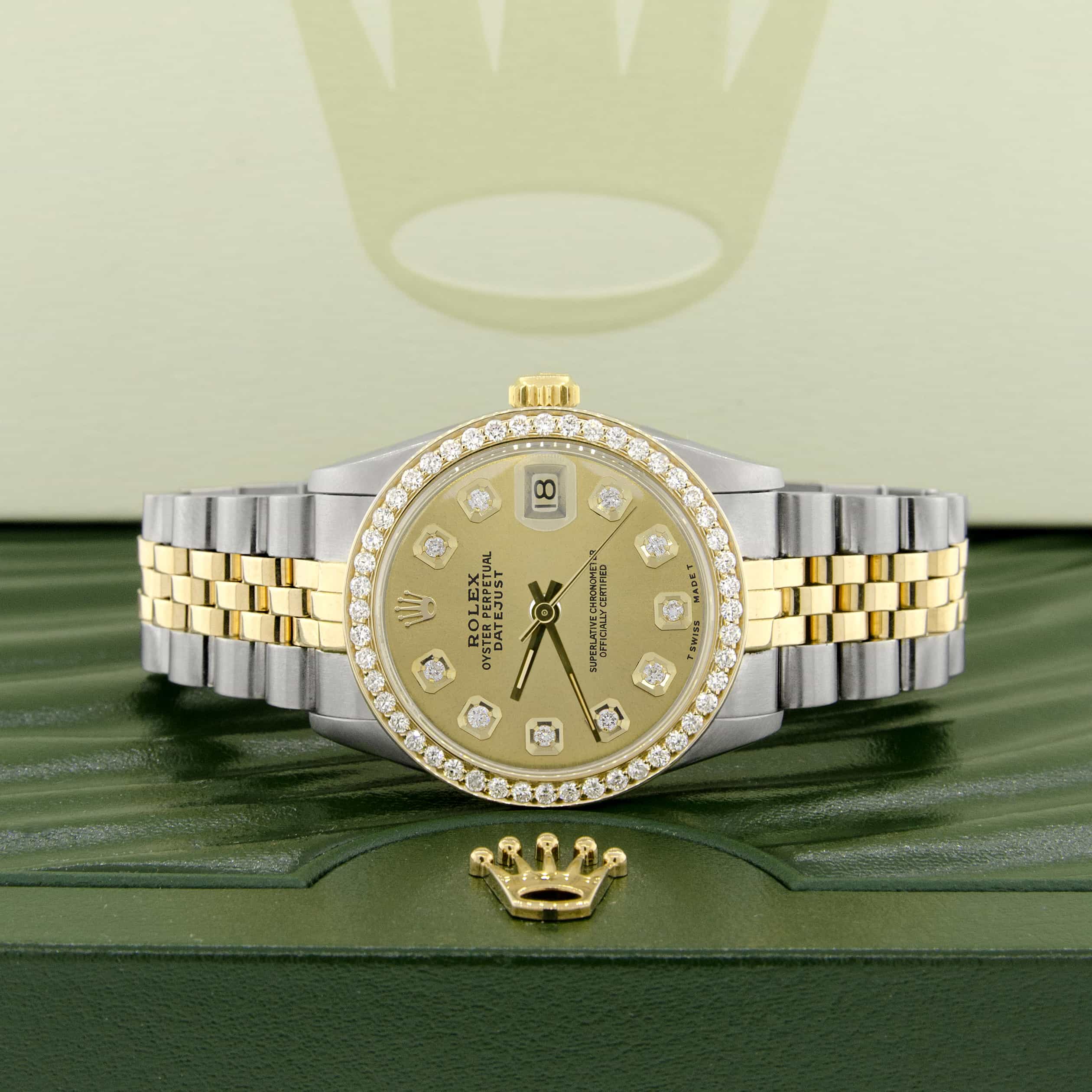 rolex 2 tone women's watch