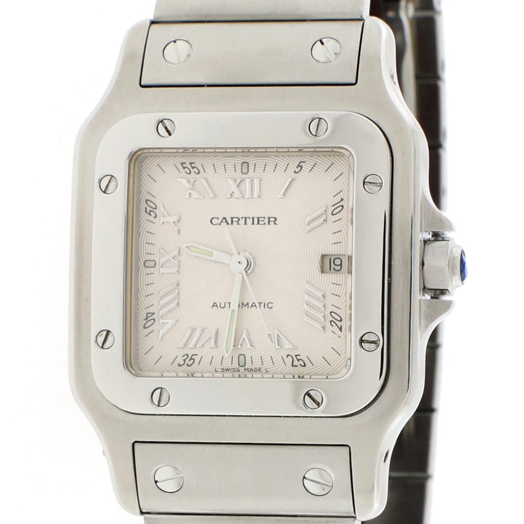 cartier mens w20055d6 santos galbee automatic watch