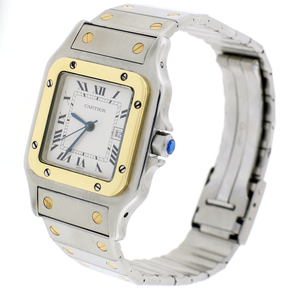 cartier quartz swiss made or et acier