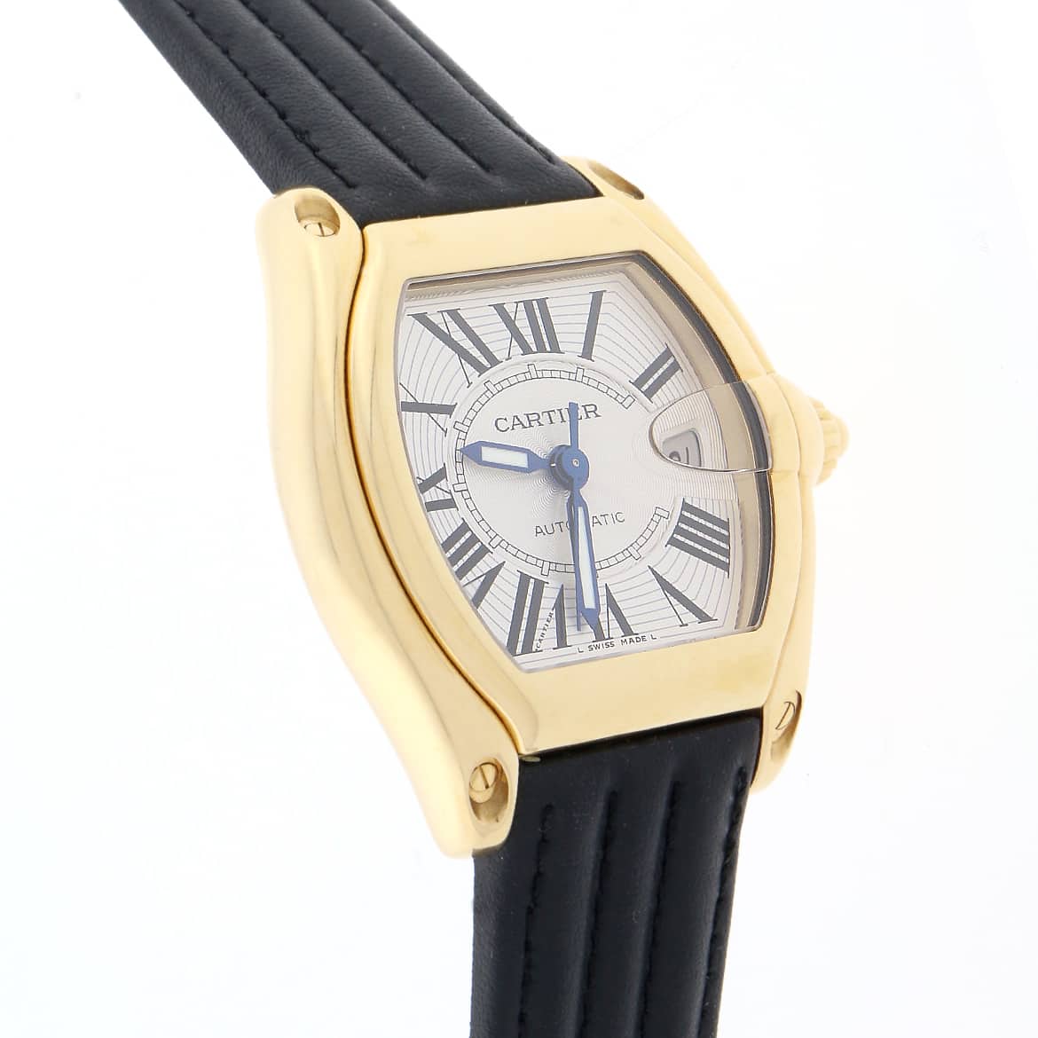 cartier roadster 18kt yellow gold mens watch w62005v1