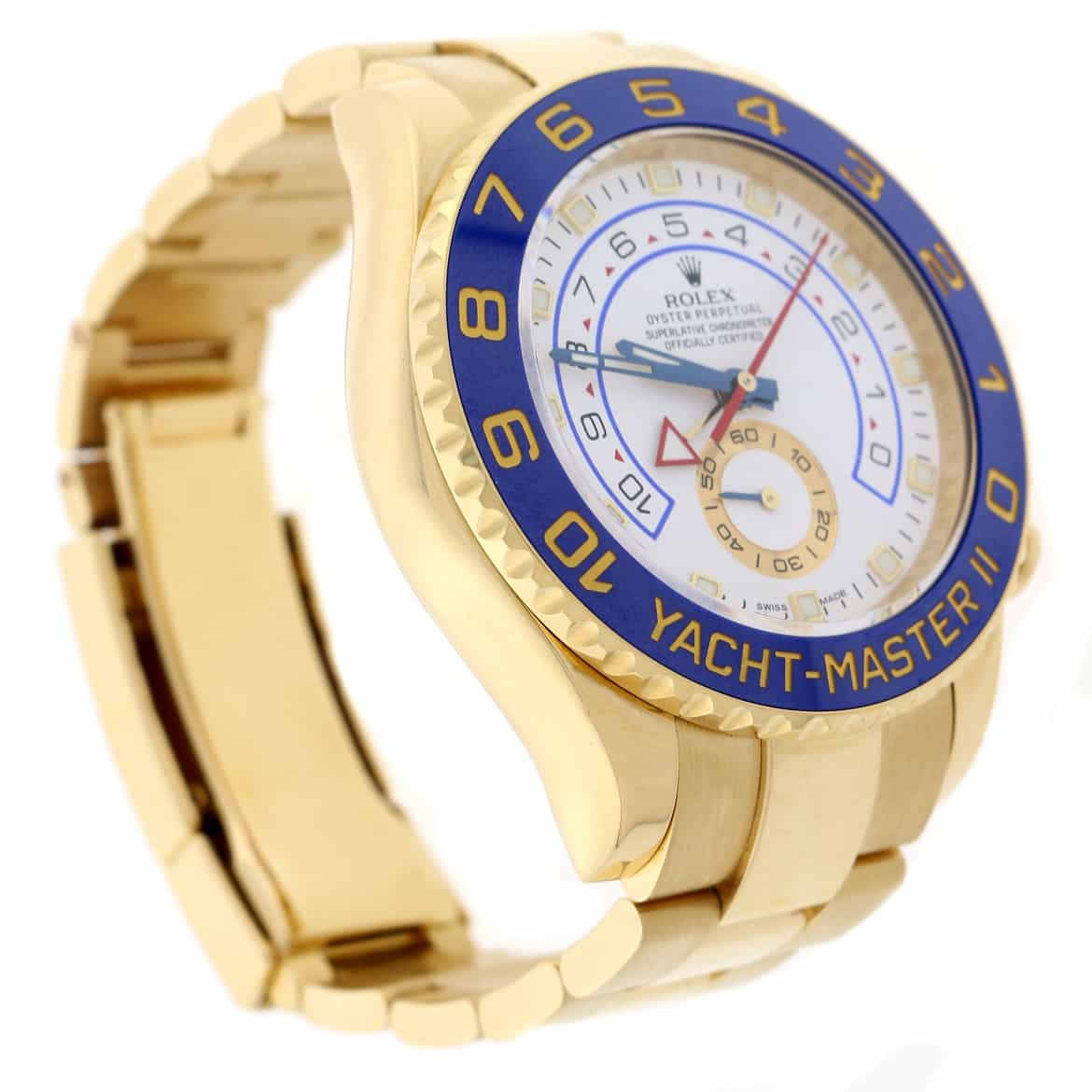 rolex yacht master gold blue