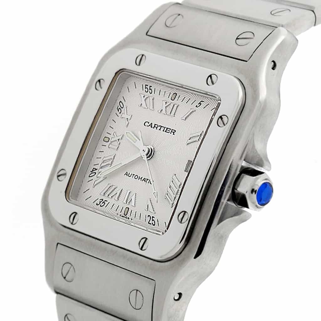 cartier mens w20055d6 santos galbee automatic watch