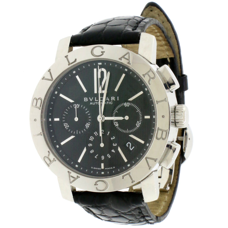 Bvlgari Chronograph 42MM stainless steel Automatic Mens Watch BB 42 SL ...