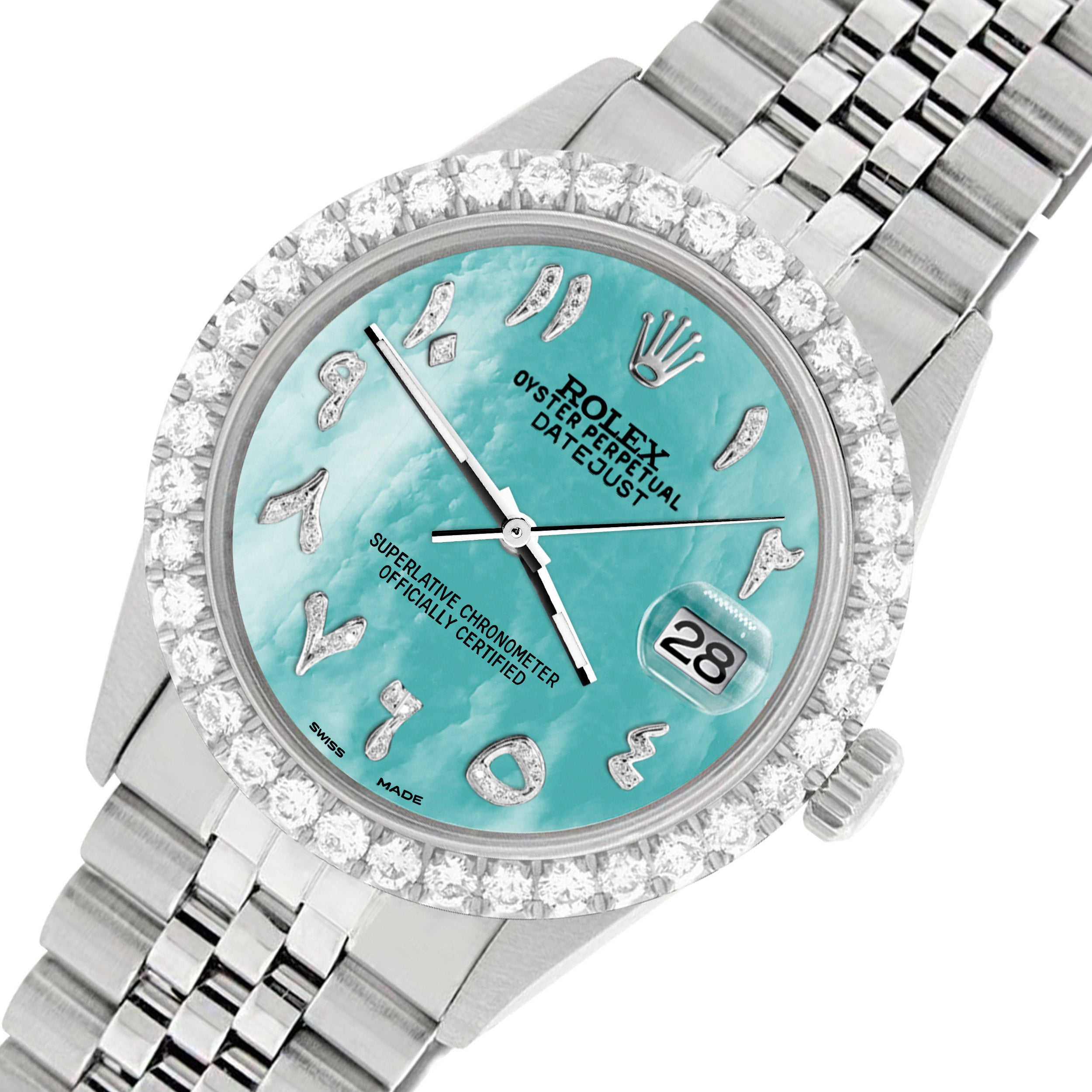 aquamarine diamond watch