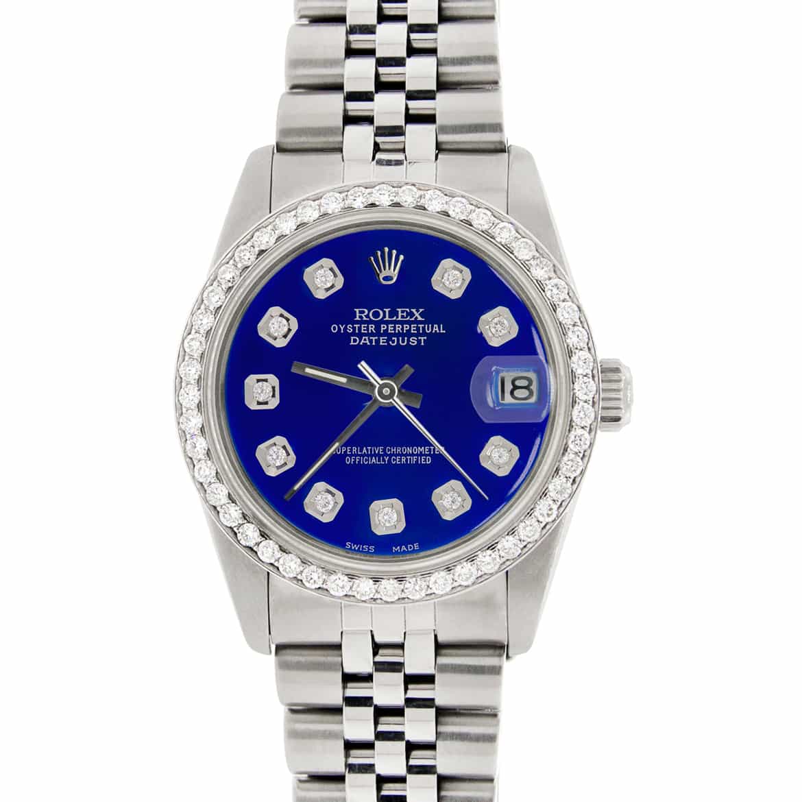 rolex womens watches blue face