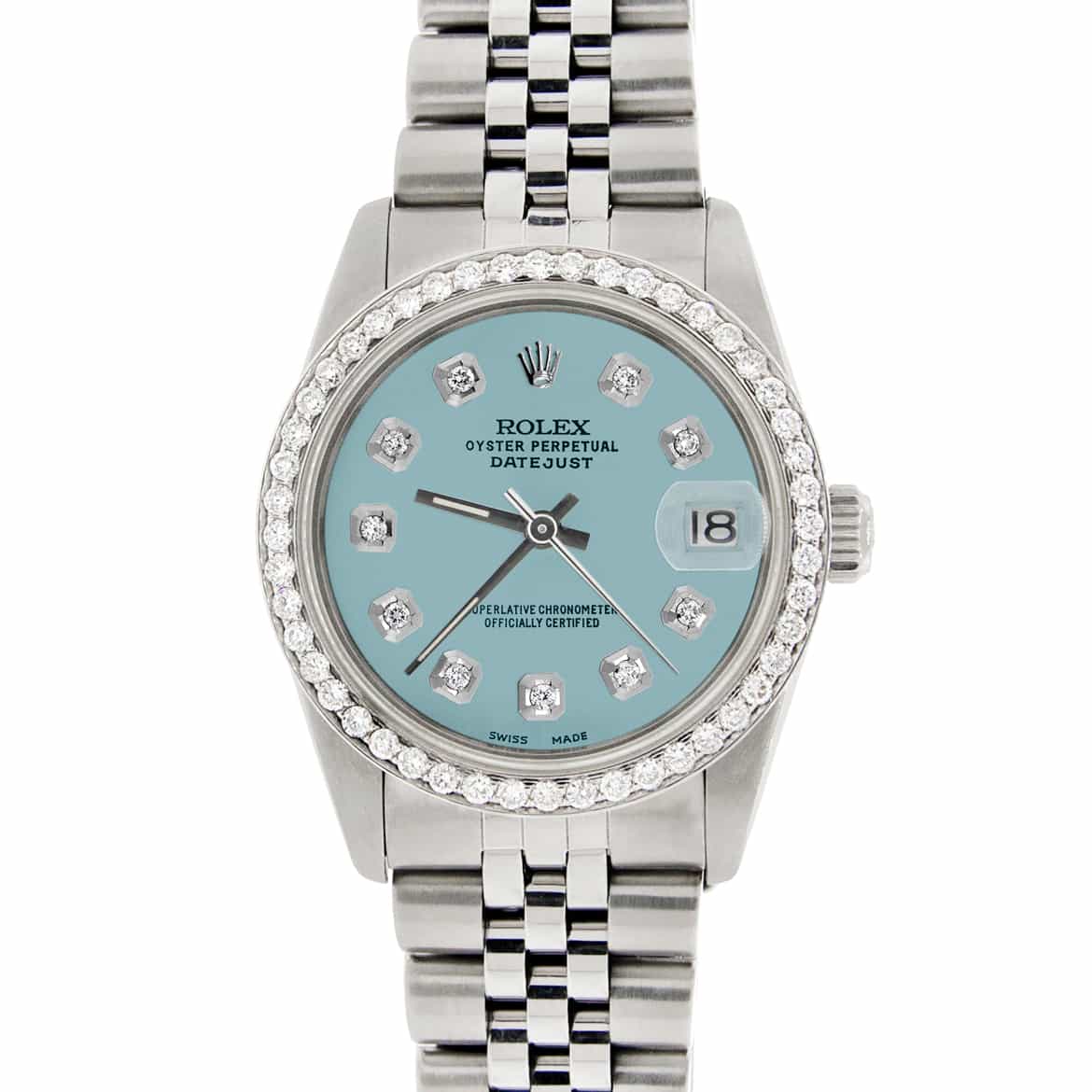 womens rolex diamond bezel