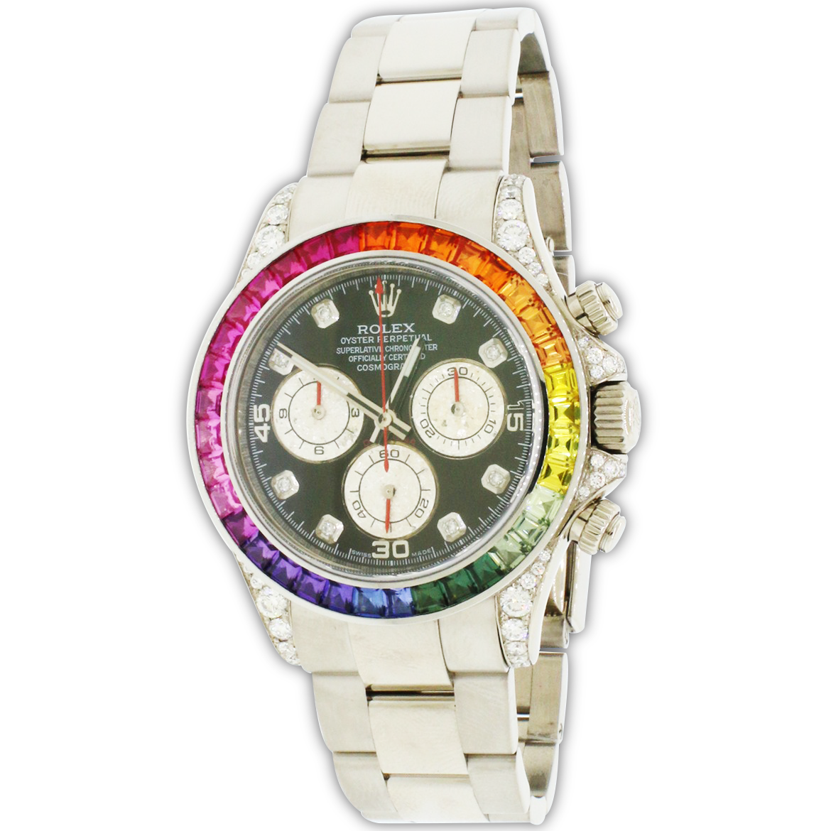 white gold rainbow daytona