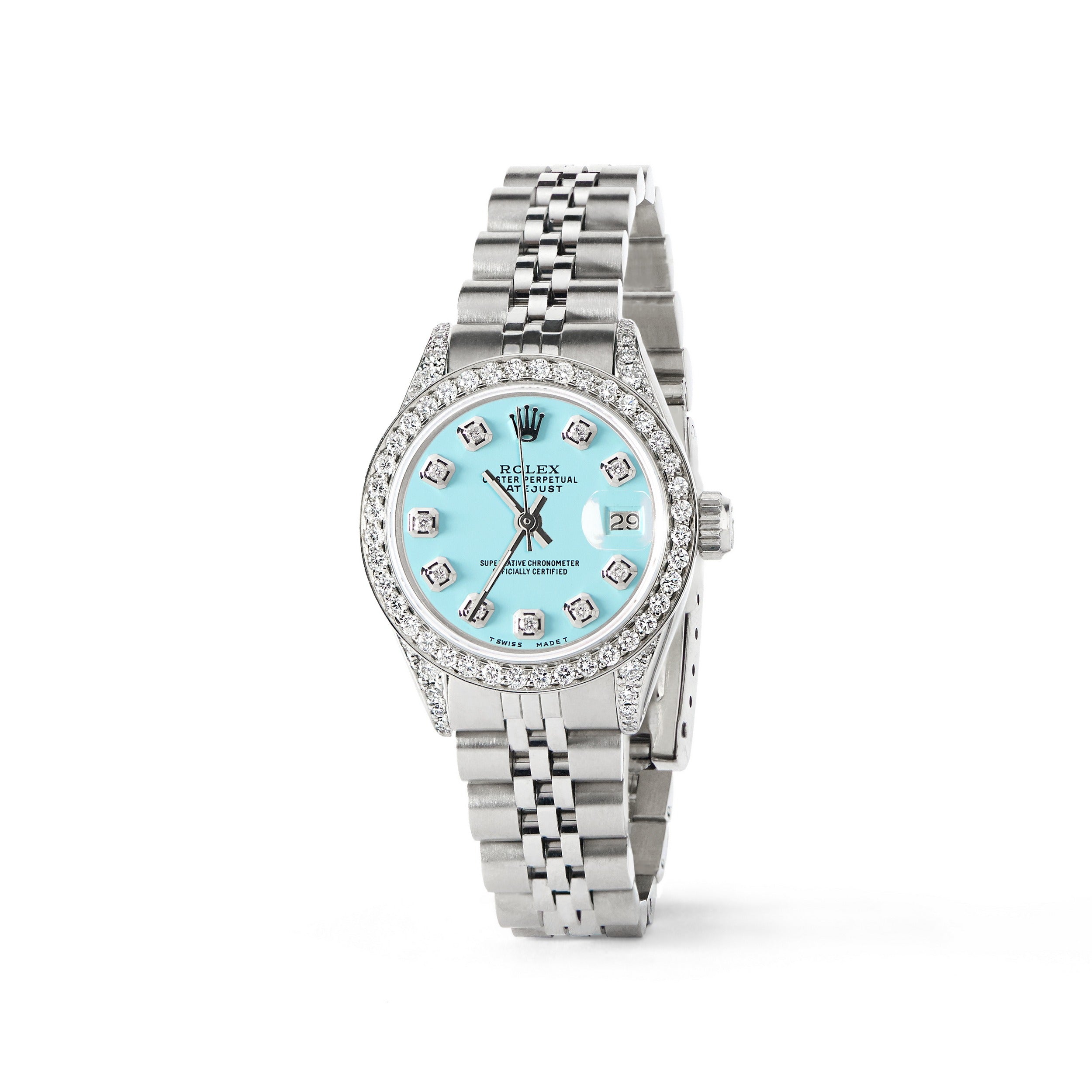 rolex aqua blue