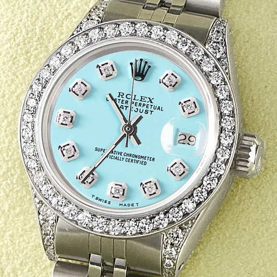 rolex aqua blue