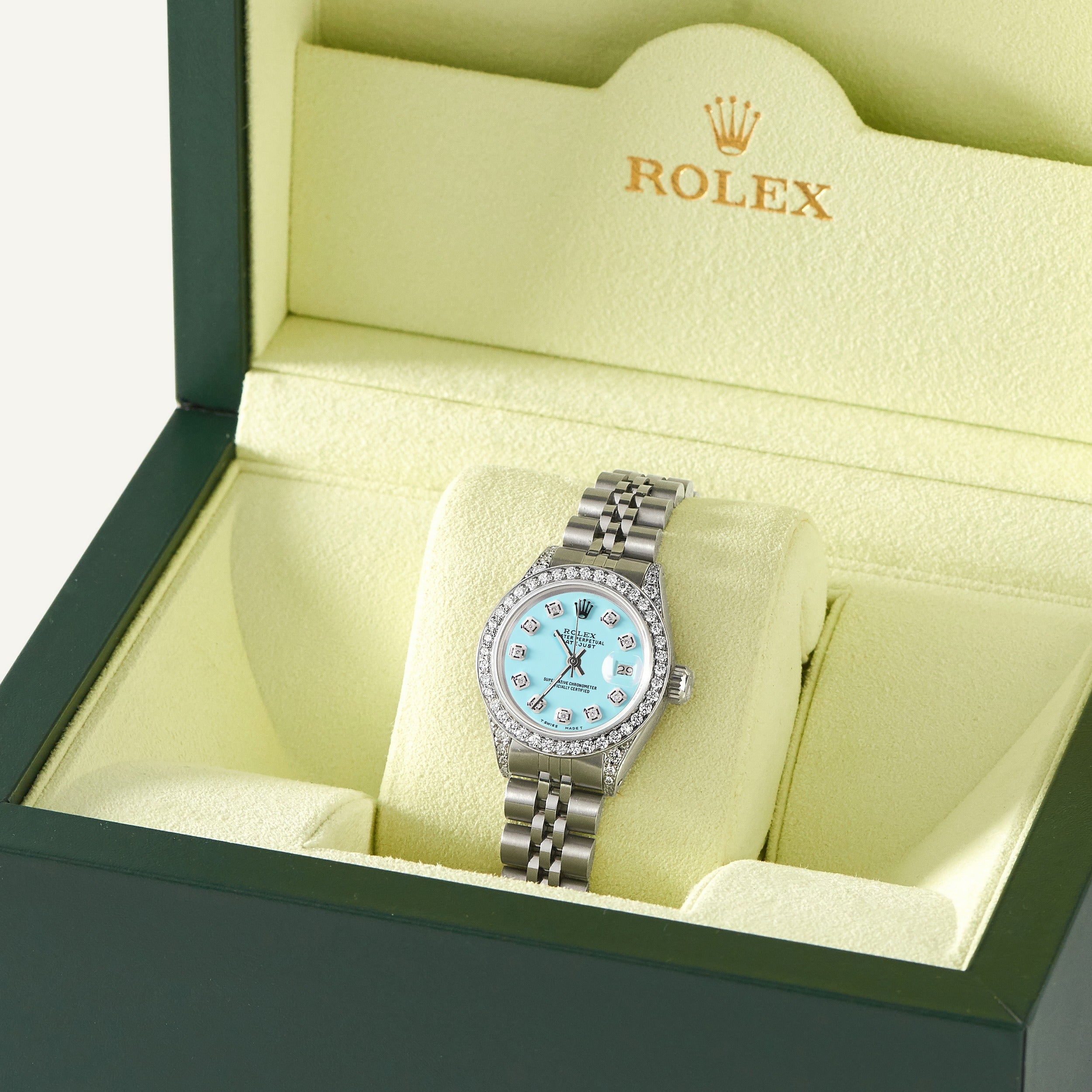 rolex aqua blue