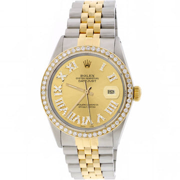 Rolex Datejust 2-Tone 8K Yellow Gold Watch