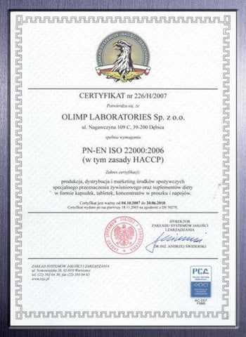 Olimp Sport certificate suplimente productie