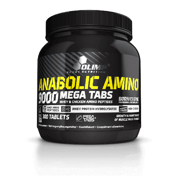 Olimp Sport Nutrition | Anabolic Amino 9000 Mega Tabs | 300 tablete (50 portii)
