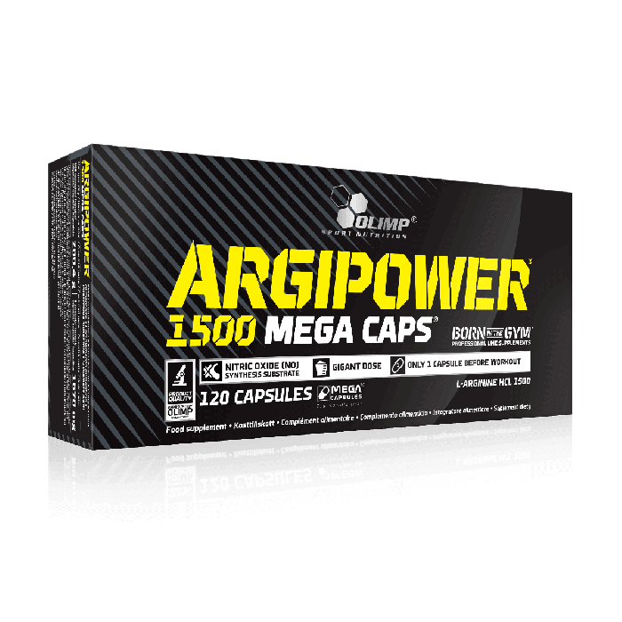 Arginina | Olimp Sport Nutrition | ArgiPower 1500 Mega Caps | 120 capsule (120 de portii)