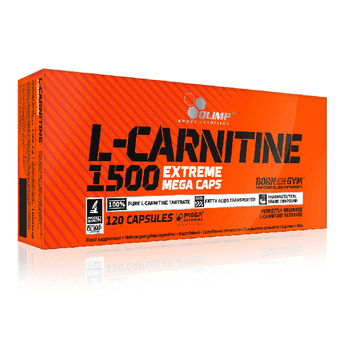 L Carnitina | Olimp Sport Nutrition | L Carnitine 1500 Extreme Mega Caps | 120 capsule (60 de portii)