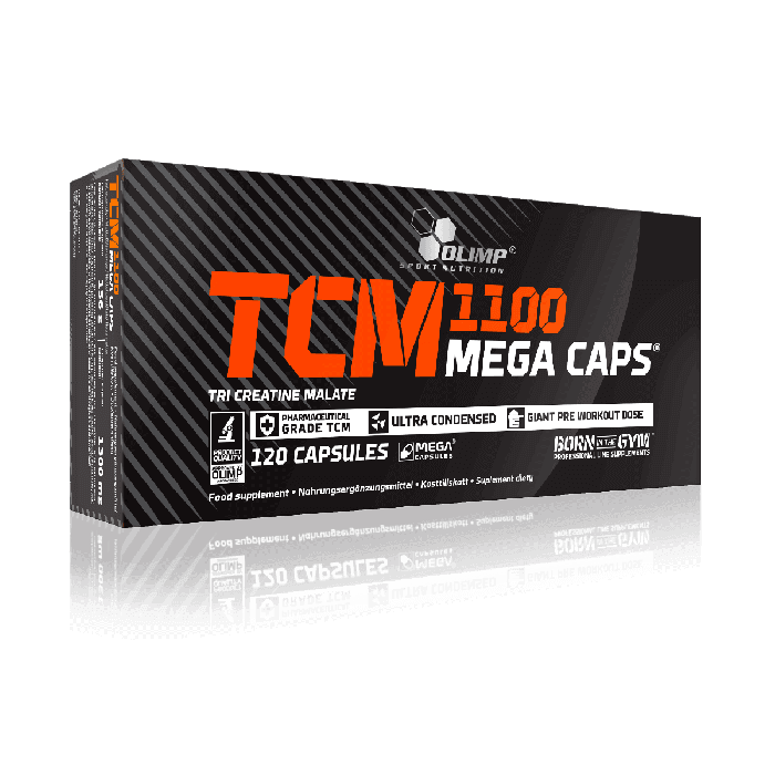 Creatina monohidrata micronizata malat | Olimp Sport Nutrition | TCM Mega Caps | 120 caps (60 portii)