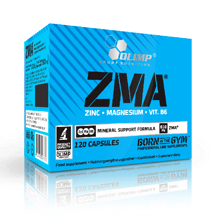 ZMA | Olimp Sport Nutrition ZMA Zinc Magneziu | 120 caps (120 portii)