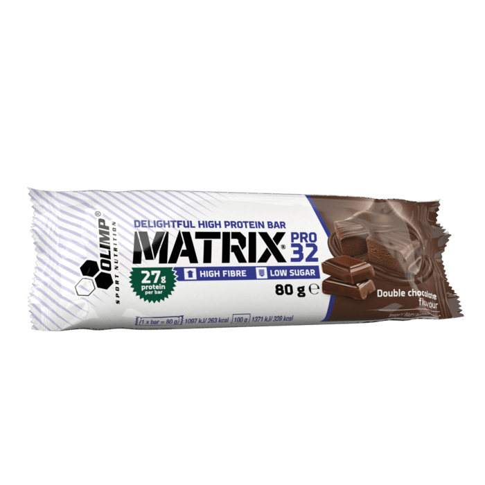 Batoane proteice | Olimp Sport Nutrition Matrix Pro 32 (27g proteine/baton), aroma ciocolata, 24 buc x 80g