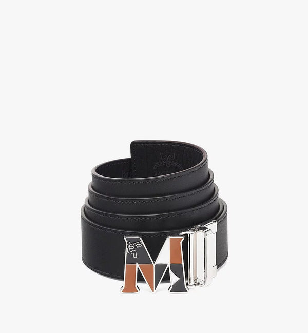 Mcm Men's Claus Reversible Belt In Navy/candy Red | ModeSens