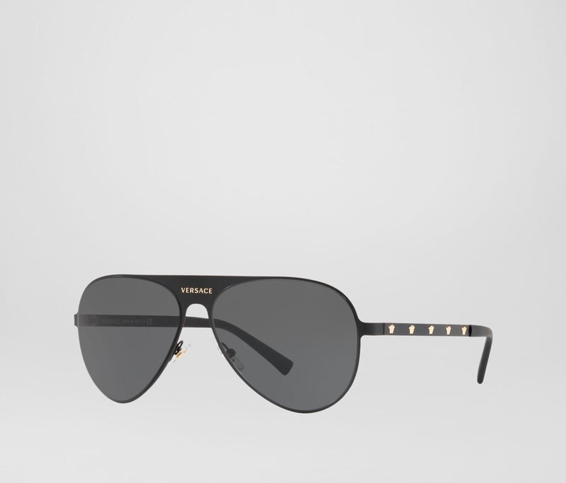 dark grey medusina pilot sunglasses