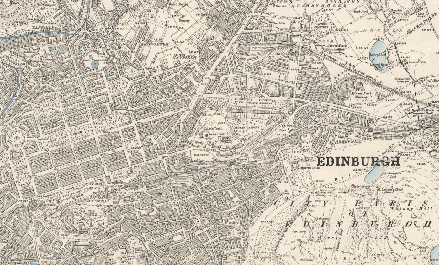 Personalised Old Map - Make Your Own 1800s and 1900s Ordnance Survey Postcode Map