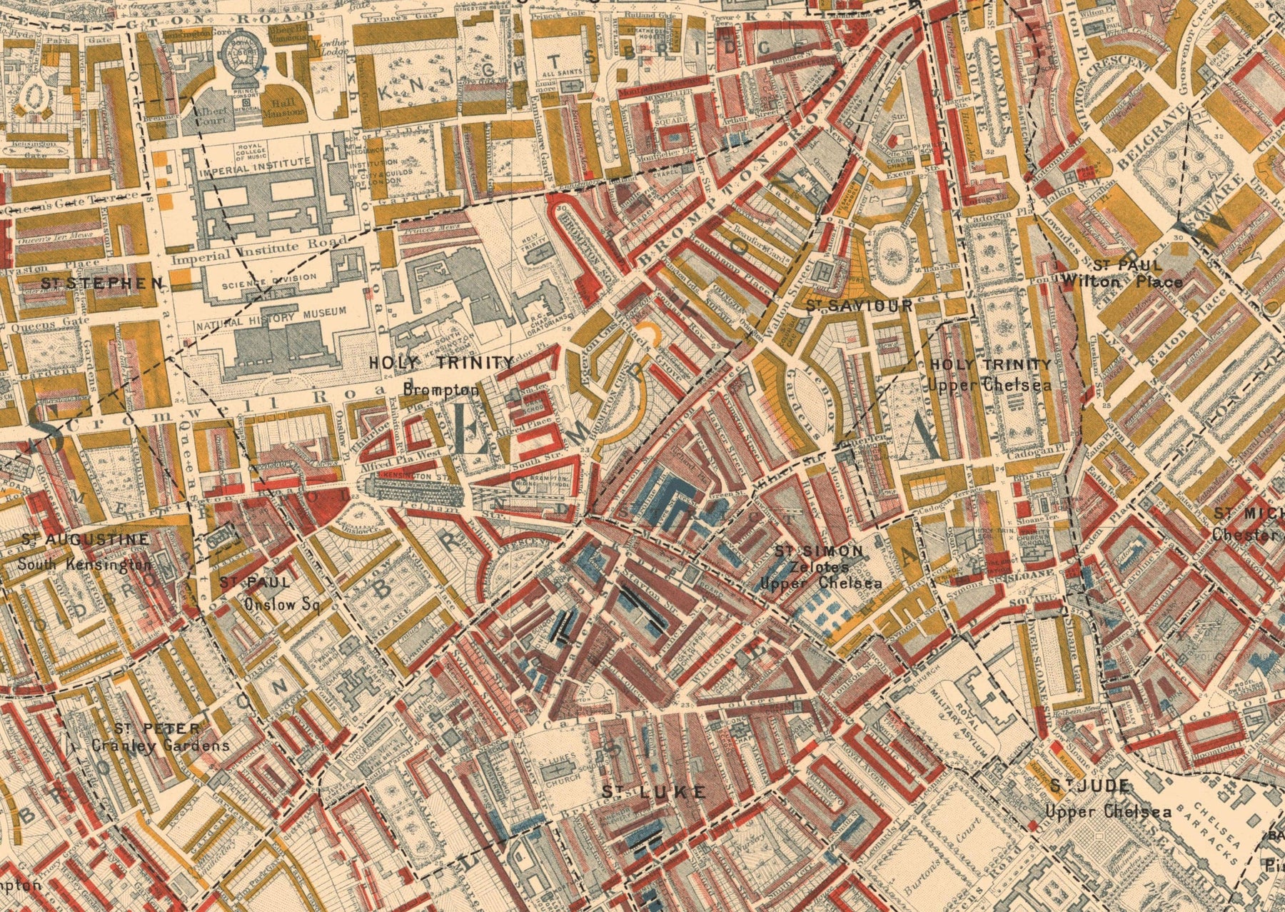 Huge Old Poverty Map of London by Charles Booth, 1888-9 – The Unique Maps Co.