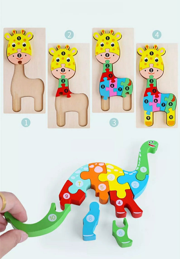 Quebra-Cabeça 26 peças - Girafa (4 anos+) - A Pontee - Brinquedos Educativos