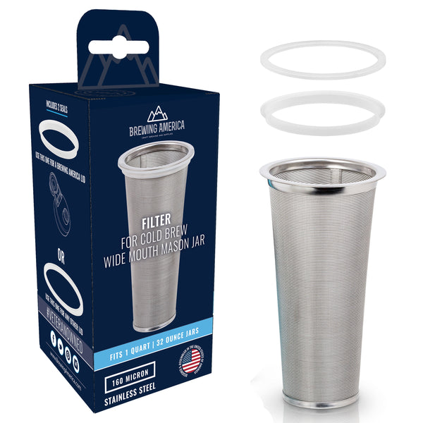 Stainless Steel Cold Brew Coffee Filter - Hightop Filter and Strainer