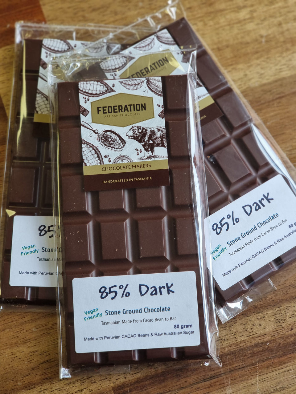 85% cacao, to bar Dark Chocolate | Federation
