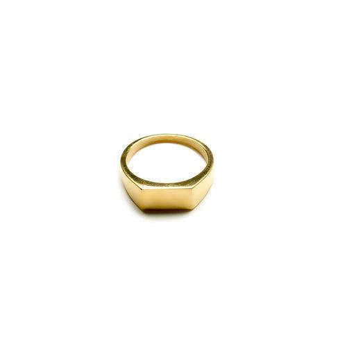 We Curb Chain Ring, gold