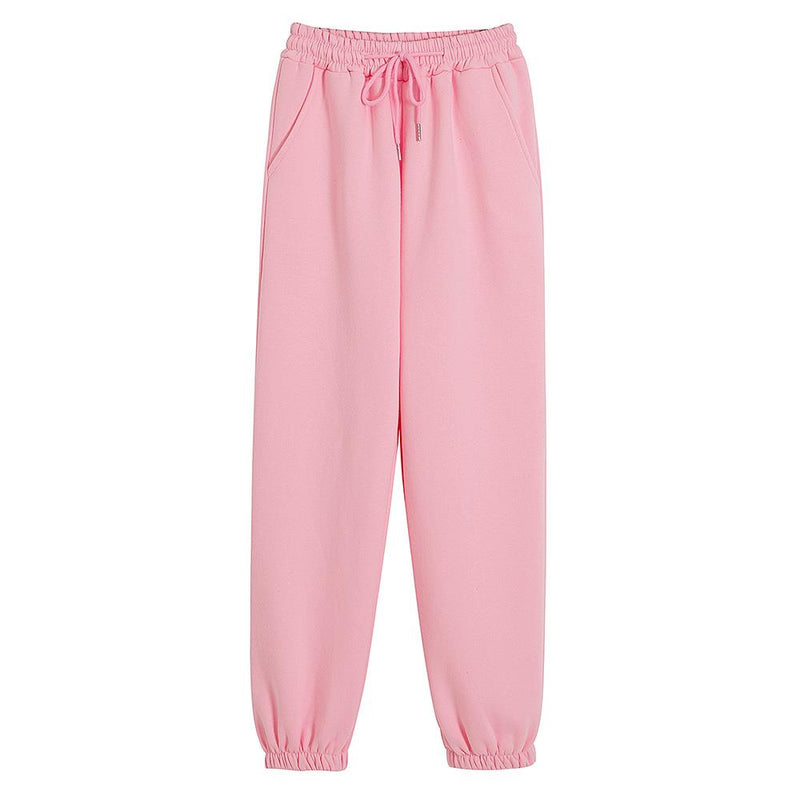 High Waisted Lounge Cotton Sweatpants - Bobo's House