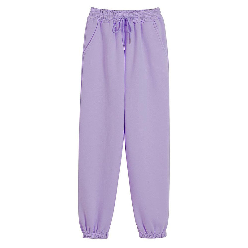 High Waisted Lounge Cotton Sweatpants - Bobo's House