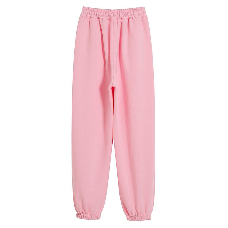 High Waisted Lounge Cotton Sweatpants - Bobo's House