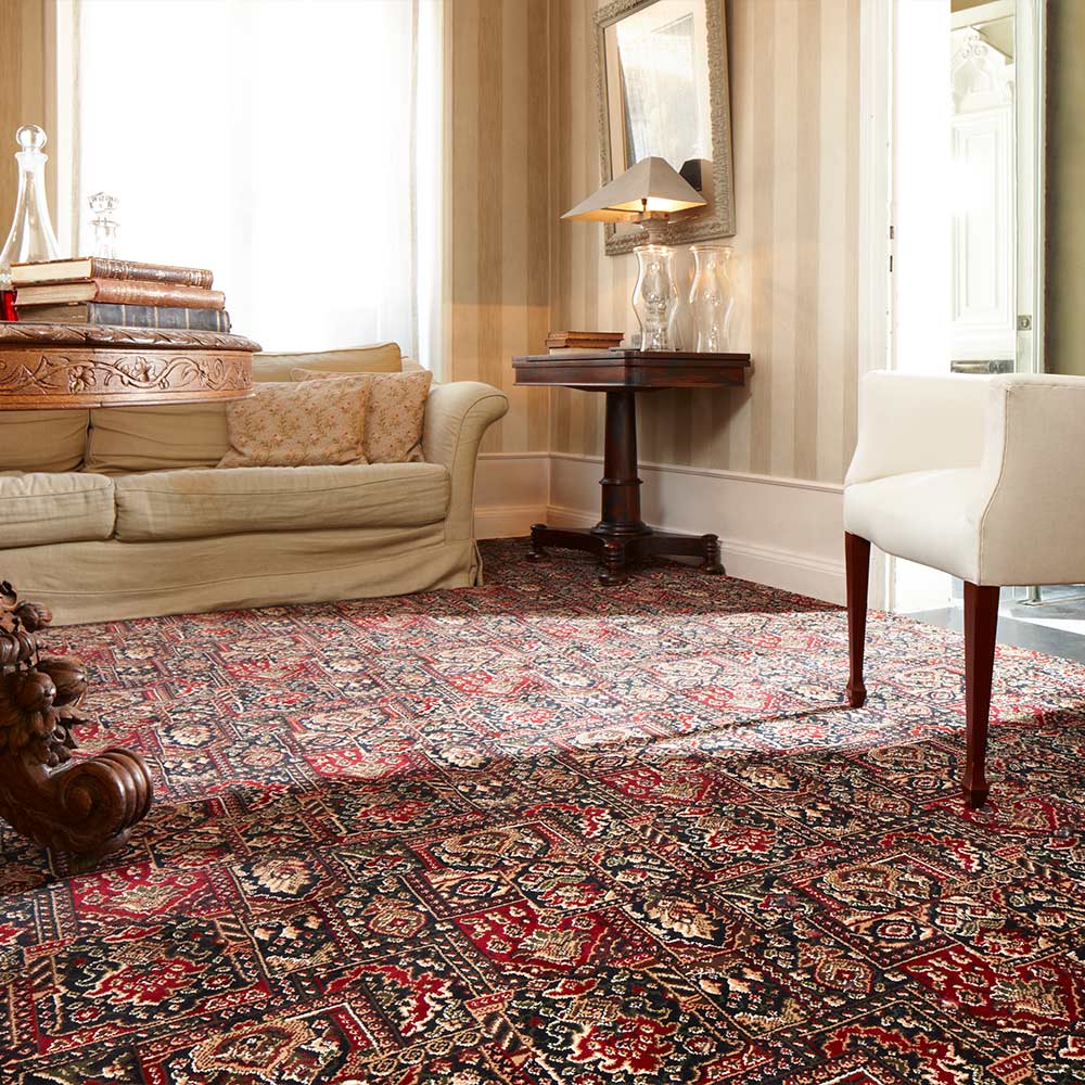 Midnight 2506 30 Persian Panel Wilton Carpet | Buy Square Patterned ...