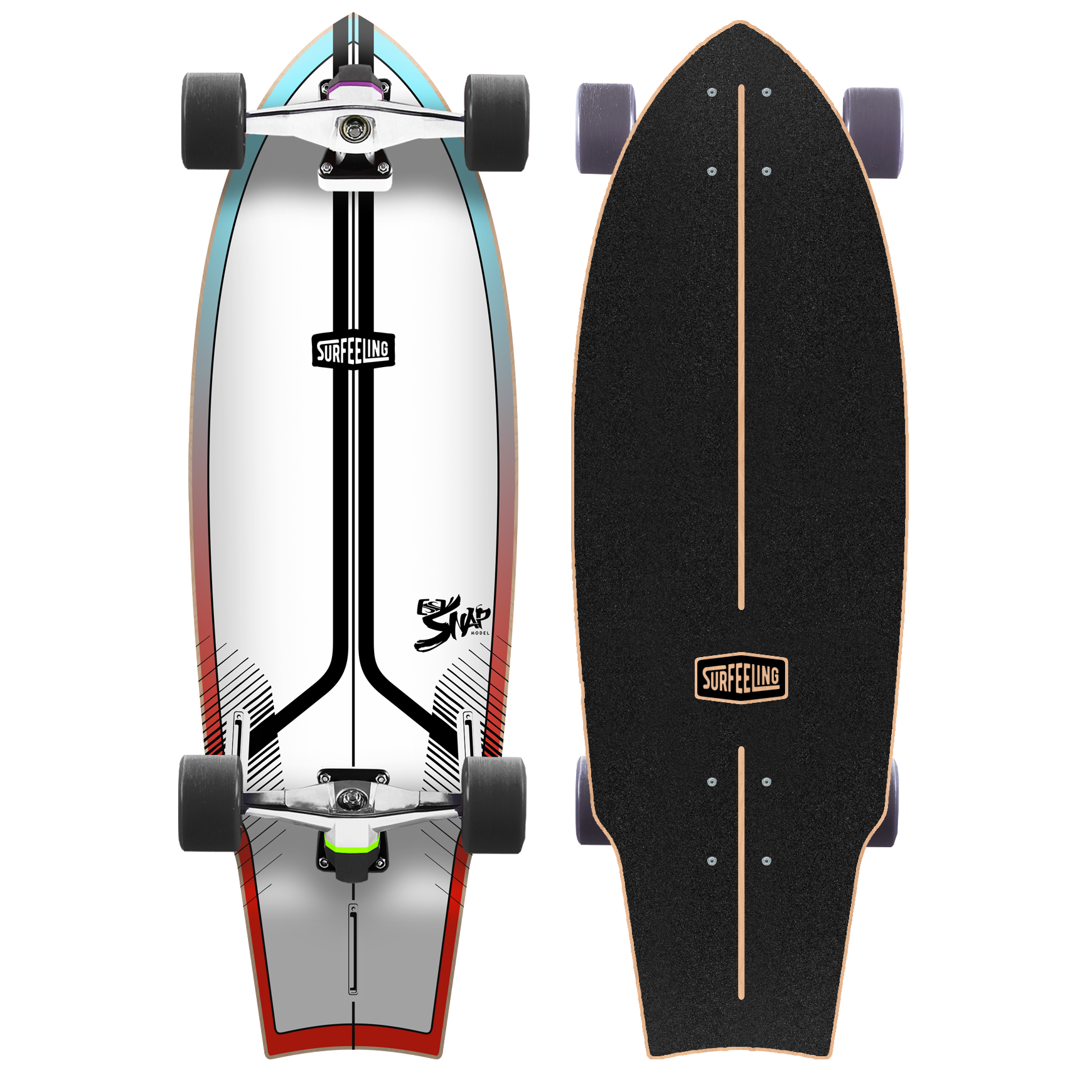 klinker Gietvorm Extreem Surfeeling USA Snap Surfboard Series Surfskate Skateboard