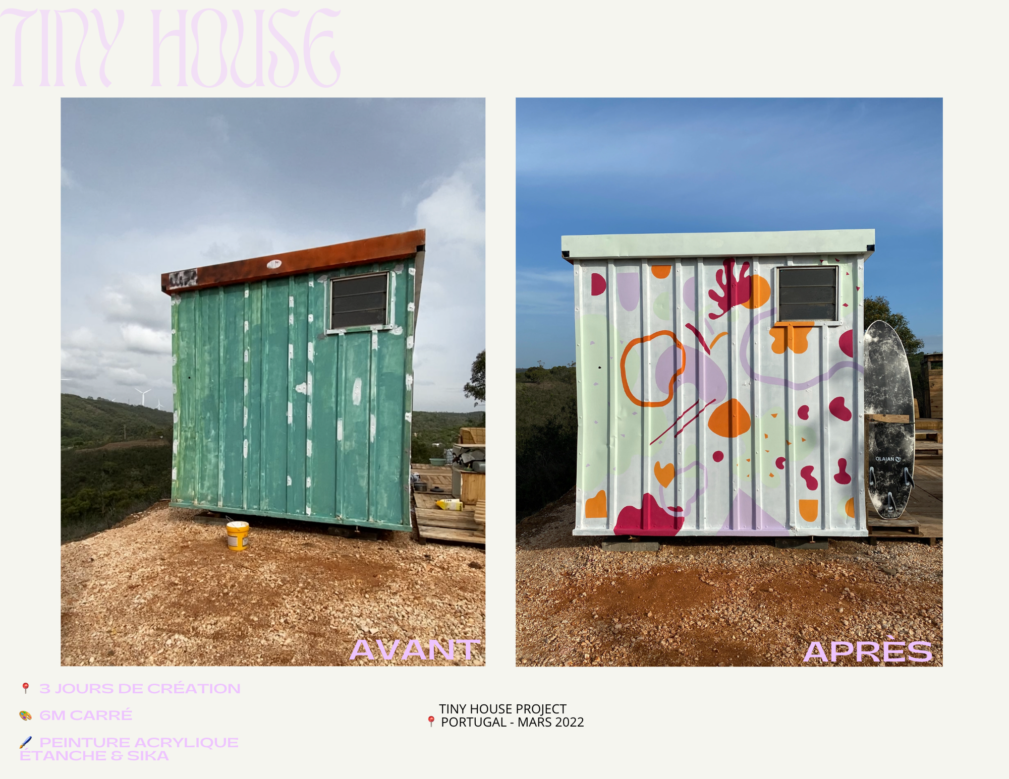 Tiny house projet fresque