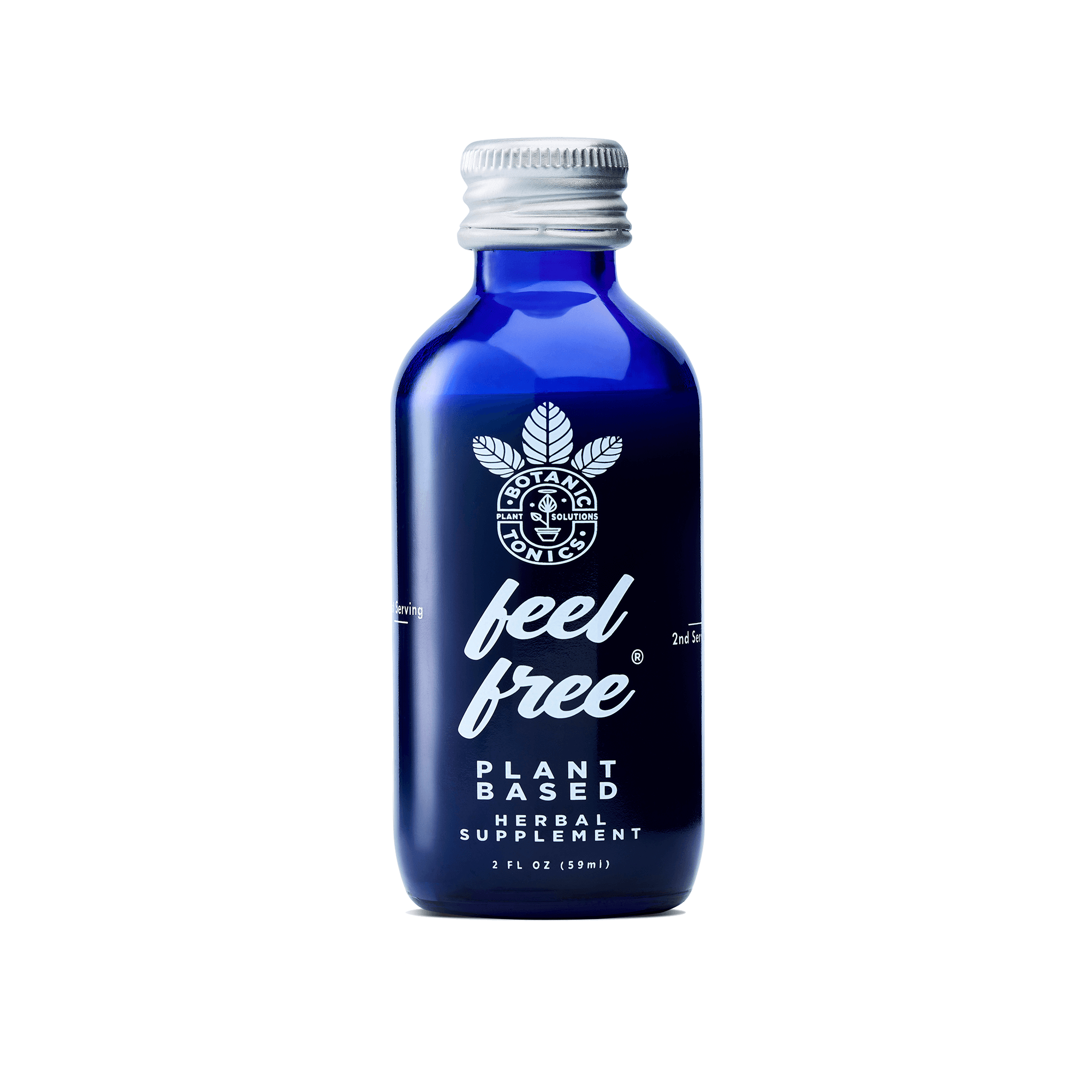 feel free wellness tonic - being held by a hand